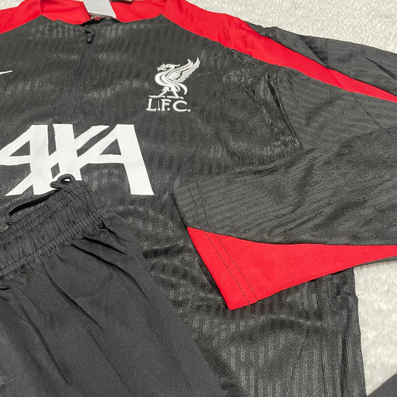 Conjunto de Frio Jaqueta Treino Liverpool - Preta