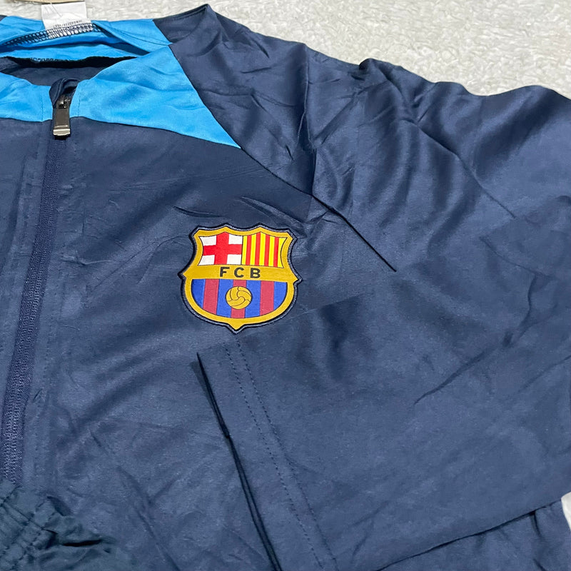 Conjunto de Frio Jaqueta Treino Barcelona - Azul