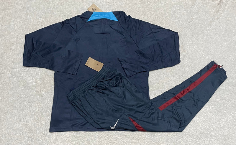 Conjunto de Frio Jaqueta Treino Barcelona - Azul