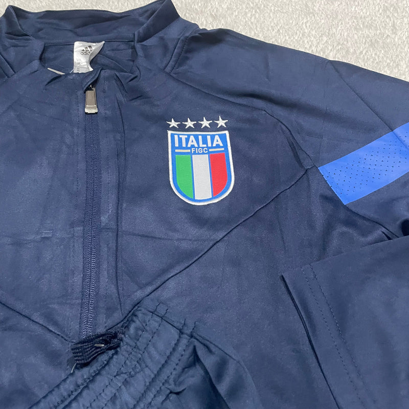 Conjunto de Frio Jaqueta Treino Itália - Azul