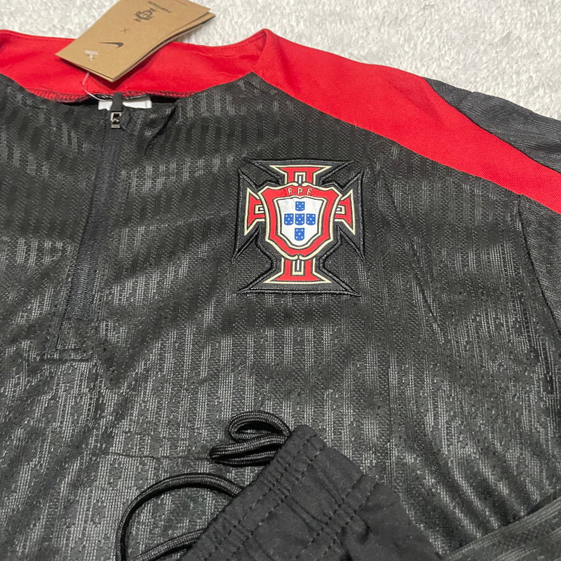Conjunto de Frio Jaqueta Treino Portugal - Preta