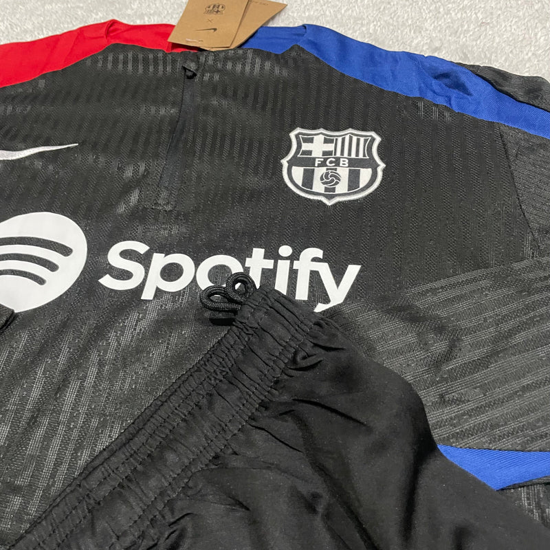 Conjunto de Frio Jaqueta Treino Barcelona - Preta