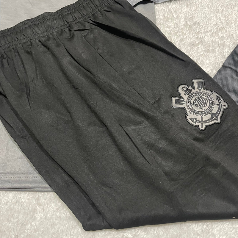 Conjunto de Frio Jaqueta Treino Corinthians - Cinza