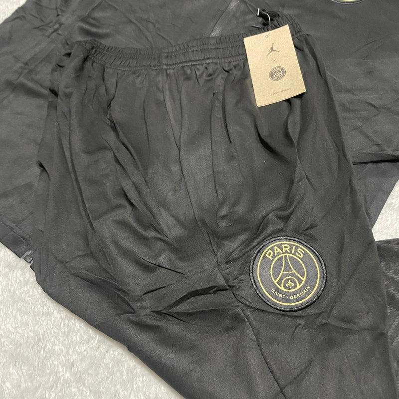 Conjunto de Frio Jaqueta Treino PSG - Preta
