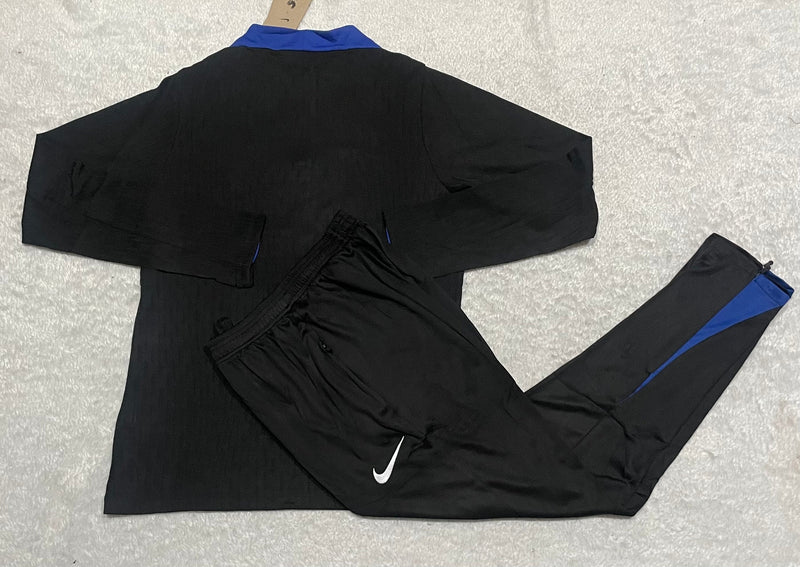 Conjunto de Frio Jaqueta Treino França - Preta